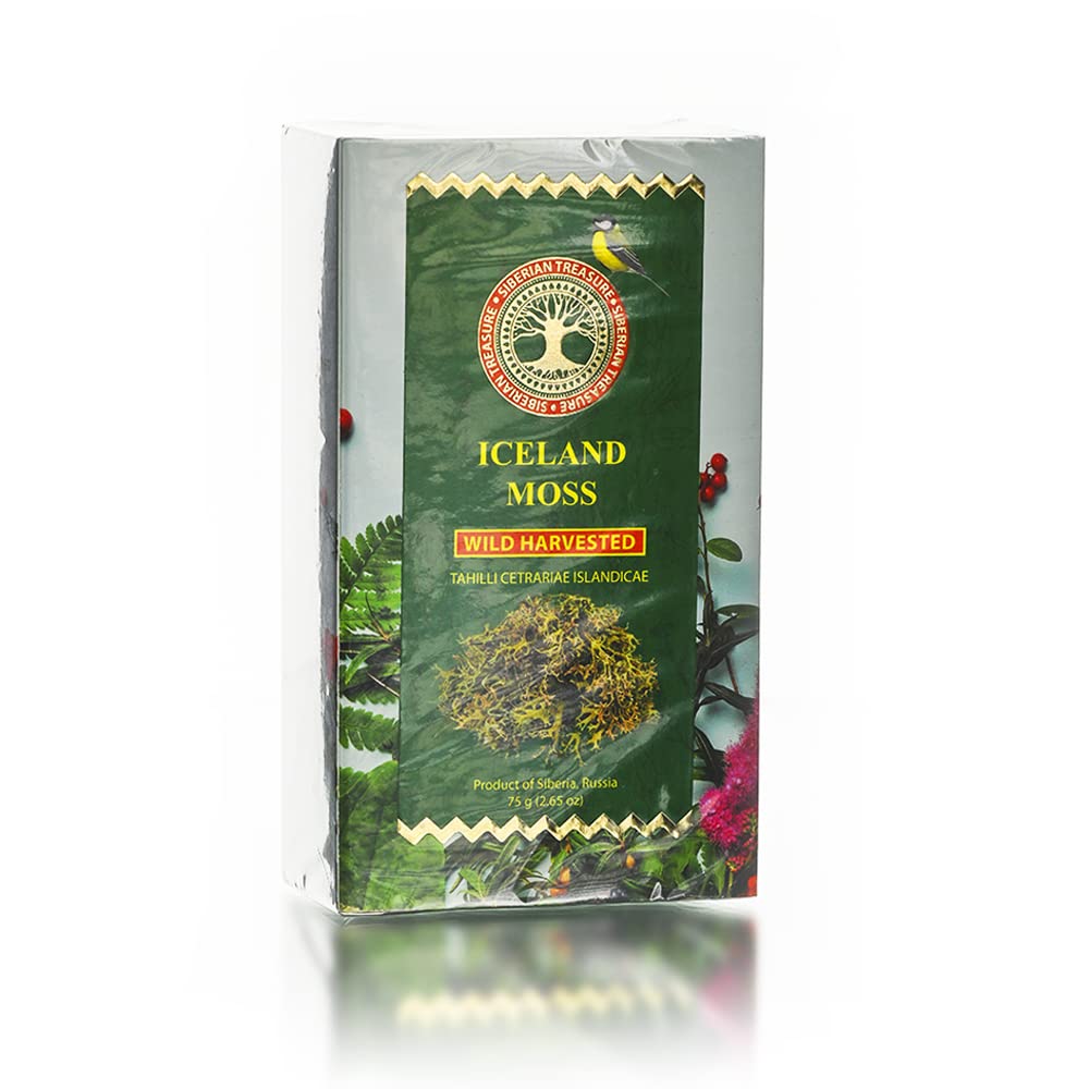 Iceland Moss, Wild Harvested, 2.65 OZ (75 Grams) – Herbal Tea (Cetraria islandica)