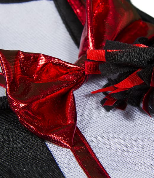 Cheerleader Uniform Plush Outfit for 14-18 Inch Dolls - Red & Black