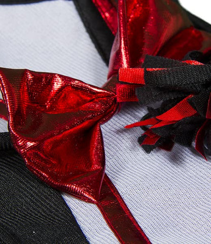 Cheerleader Uniform Plush Outfit for 14-18 Inch Dolls - Red & Black