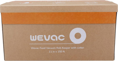 Wevac Food Vacuum Seal Roll - 11” x 150’ with Cutter | BPA-Free, Ideal for Meal Prep & Storage