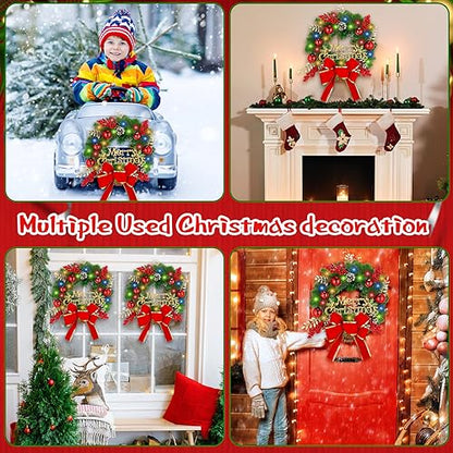 Christmas LED Wreath for Car Truck Festive Decoration - Delicate Variation