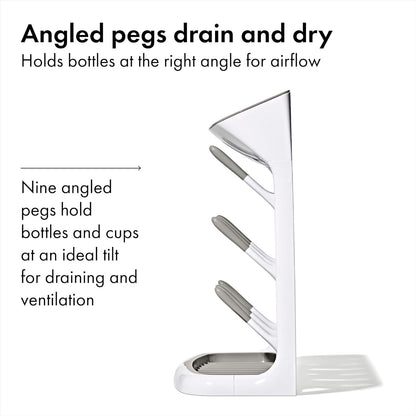 OXO Tot Drying Rack - Space-Saving Design for Efficient Dish Drying | Compact & Practical