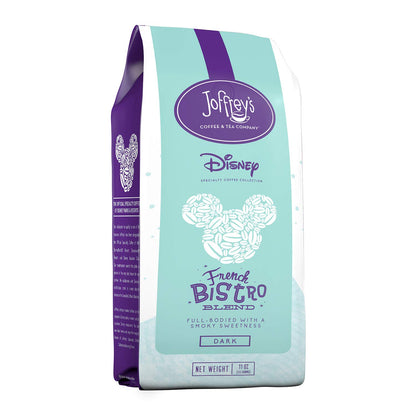 Joffrey's Coffee - Disney French Bistro Blend, Disney Specialty Coffee Collection, Artisan Dark Roast, Arabica Coffee Beans, Full-Bodied with Smoky Sweetness, Brew or French Press (Whole Bean, 11 oz)