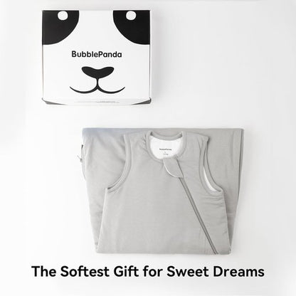 BubblePanda Bamboo Sleep Sack - Soft & Lightweight 0.5 Tog for Babies 6-12 Months | 2-Way Zipper Design