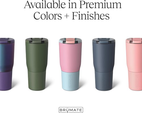 BrüMate Nav 25oz Insulated Travel Tumbler - 100% Leak Proof with Magnetic BevLock™ Lid | Blue Agave