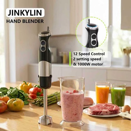 **Skiennix Immersion Blender - 12-Speed Handheld Mixer with Turbo Mode | Portable 2-in-1 for Smoothies & Baby Food**