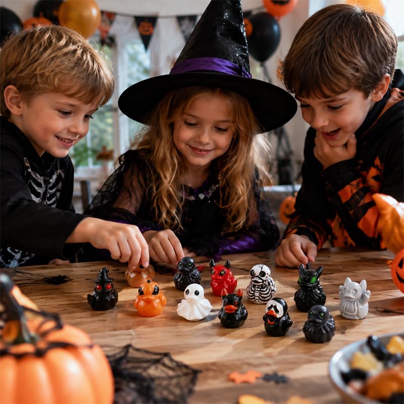 Halloween Mini Resin Duck Party Favors - 50 Count