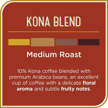 Don Francisco's Kona Blend Coffee Pods - Medium Roast, 24 Count | Compatible with Keurig Brewers