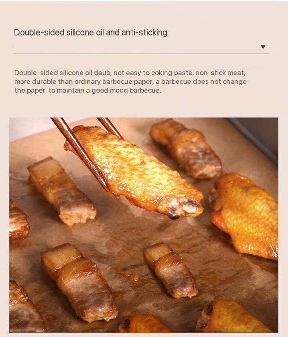 Precut Parchment Paper - 200 Non-Stick Sheets for Baking, Grilling & Air Frying | 12x16 Inches
