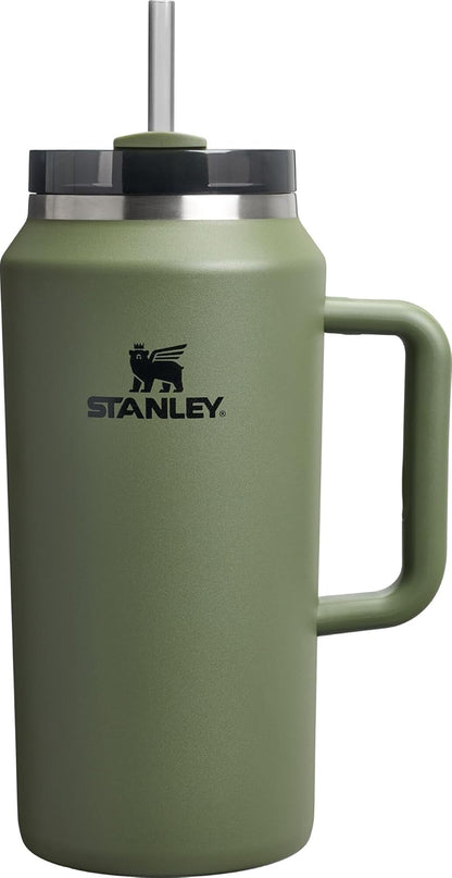 STANLEY Quencher H2.0 Tumbler - 64 oz Insulated Stainless Steel Cup with Handle & Straw | Dried Pine Color