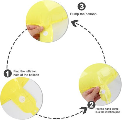 2 Numbers Balloon | 40 Inch Yellow Birthday Decor for 2nd, 12th, 21st Parties & Celebrations