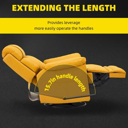 ARAHFUN Oversized Recliner Handle, Aluminum Alloy Material, Chair Lever Extender for Oversized Recliner Handles, Helps Elderly Operate Recliners Easily, for 5/8 inch Drive Tube