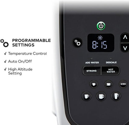 Keurig K-Elite Coffee Maker - Programmable Single Serve with Strength Control & Iced Coffee Capability | Brushed Silver, 8-12oz