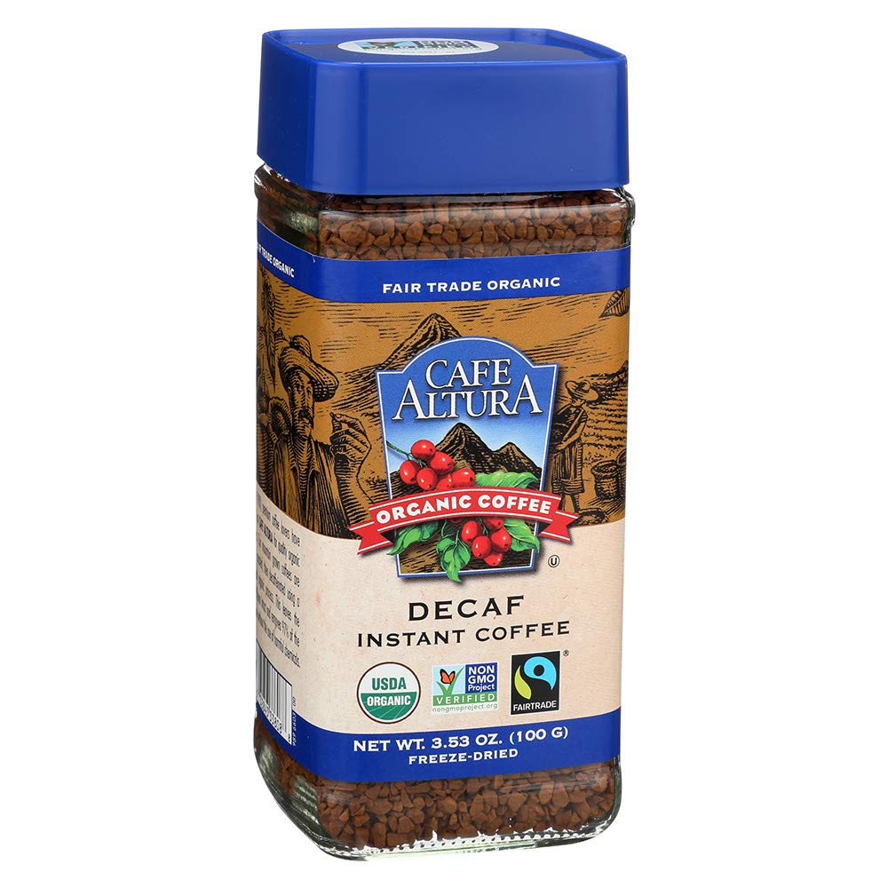 Cafe Altura Organic Fair Trade Decaf Instant Coffee, 3.53 oz