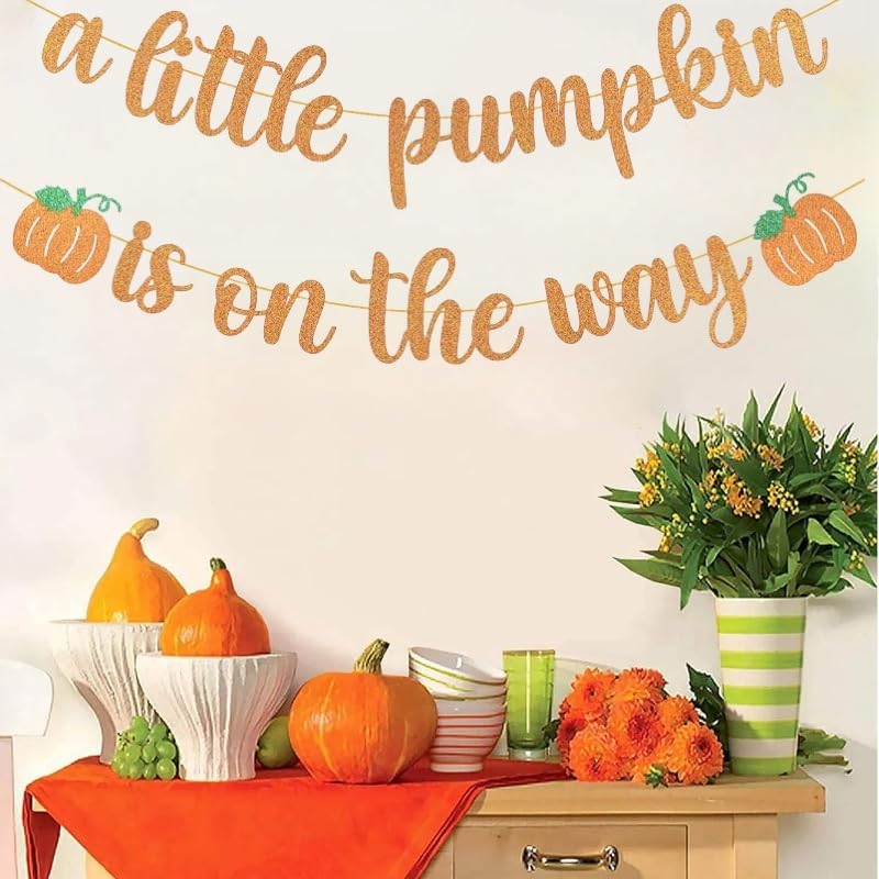 This Little Pumpkin Banner - Variation of THIS Listing Banner1 for Pumpkin Baby Shower & Gender Reveal