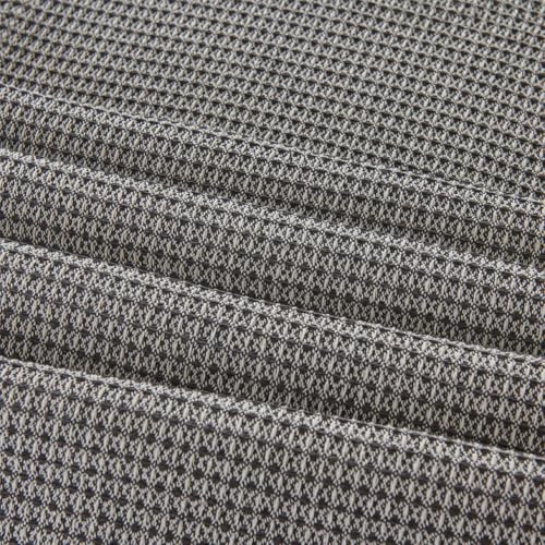 Gray Textured Chenille Bed Runner 19x71in with Fringe - Modern Bedroom Decor