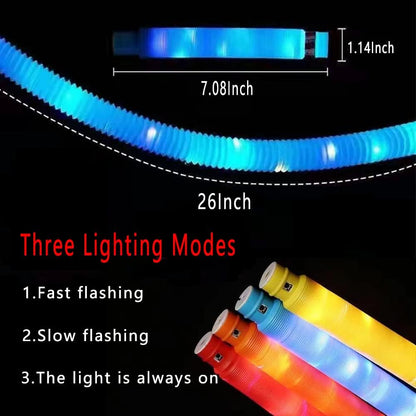 Skiennix Glow Necklaces & Bracelets - 6PCS Multicolor Light-Up Party Favors for Kids & Adults