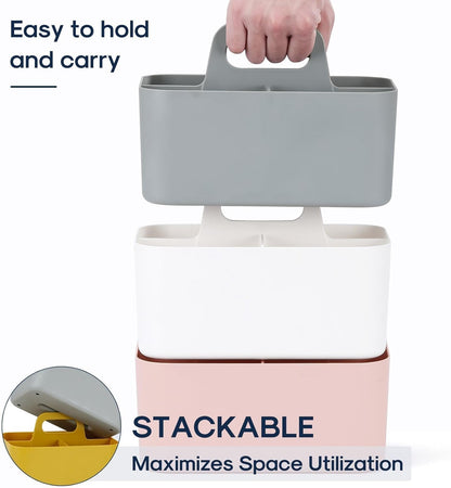 Multiuse Caddy Organizer by [Brand Name] - Portable Tote Bin for Art, Makeup & Office Supplies - Grey
