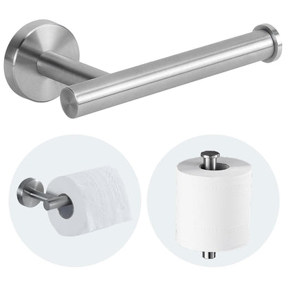 Sotuai Toilet Paper Holder - SUS 304 Stainless Steel Toilet Paper Holder Wall Mount, Toilet Paper Roll Holder for Bathroom, Kitchen, Washroom - Brushed Nickel