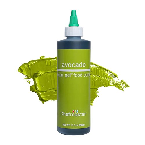 Chefmaster Avocado Liqua-Gel® Food Coloring - Vibrant, Professional-Grade Dye for Icing & Fondant | 10.5 oz