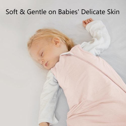Rayon Made from Bamboo Sleep Sack 6-12 Months 2.5 Tog Winter Warm Ultra Soft Baby Wearable Blanket Toddler Sleep Sack for Babies Unisex Girl Boy 2-Way Zipper Quilted Thick Baby Sleeping Bag