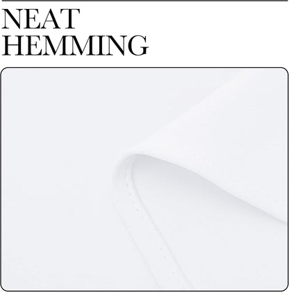 NICETOWN Curtain Set - 50% Light Reducing Drapes for Living Room | 2 Panels, 42" x 84", Pure White