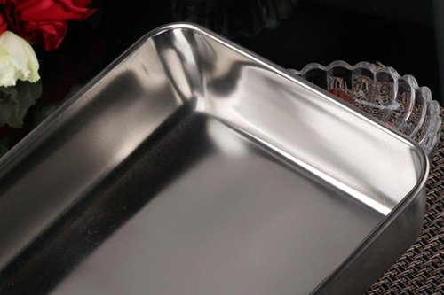 Heavy Duty Stainless Steel Baking Sheet by [Brand Name] - Superior Mirror Finish | Dishwasher Safe, 9.65 x 11.8 x 2.36 Inches