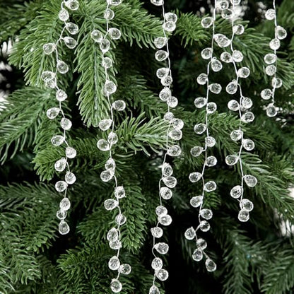 Crystal Ice Drop Christmas Tree Picks - Clear Acrylic 4 Pack - 29 Inch Variation of THIS listing