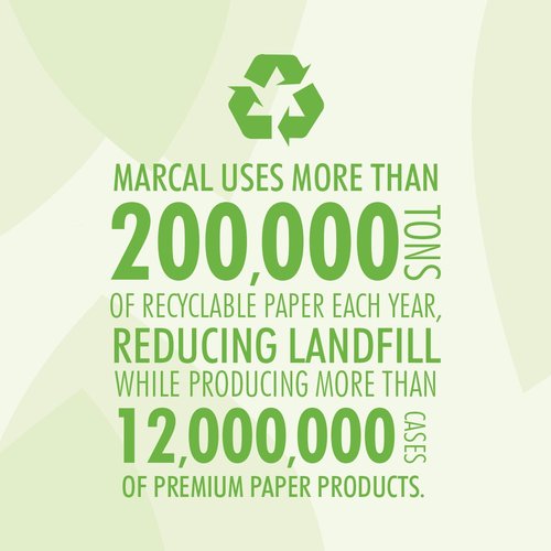 Marcal Paper Towels - U-Size-It 2 Ply Sheets | 140 Sheets Per Roll, 100% Recycled, Green Seal Certified - 12 Rolls
