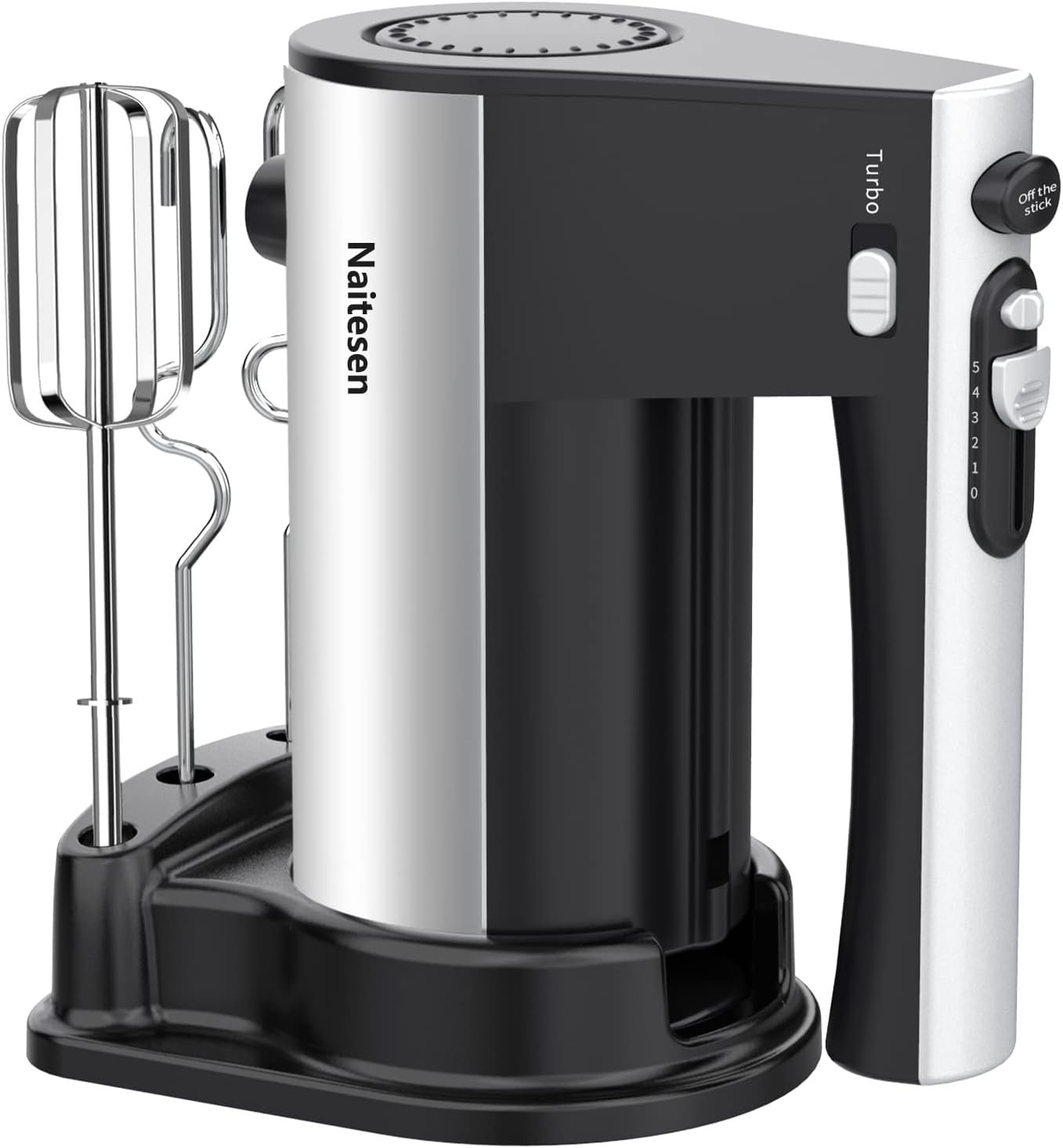 Skiennix 600W Electric Hand Mixer - 10 Speed Powerful Kitchen Mixer with Turbo | Lightweight, Includes Beaters & Dough Hooks