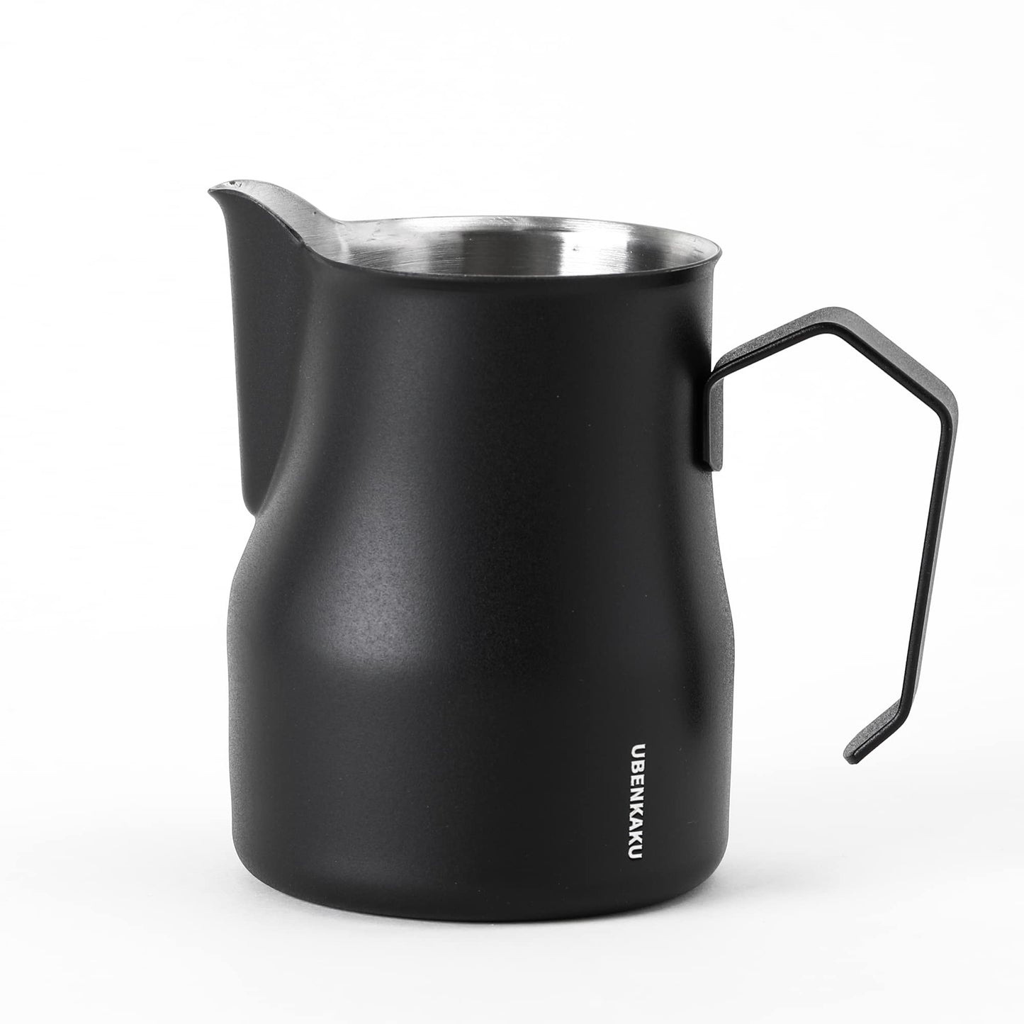 Milk Frothing Pitcher 10oz 14oz 300ml 470ml Steaming Pitchers 304 Stainless Steel Barista Cup Milk Jug Cup For Making Coffee Cappuccino Precision Latte Barista Art, Matte Finish (10 oz) Black