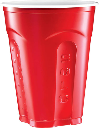 SOLO Red 18oz Plastic Party Cups - 100 Count | Durable & Perfect for Any Celebration