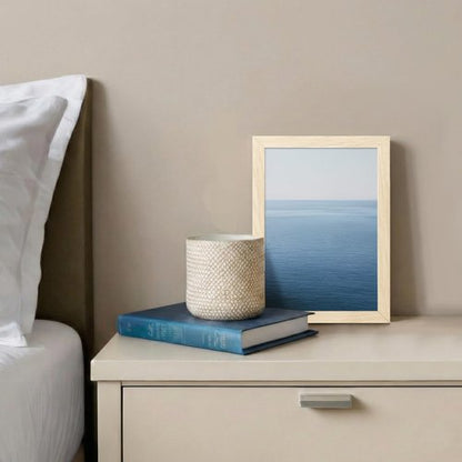 LaVie Home 5x7 Picture Frame for Wall Display, 5x7 Oak Picture Frame with HD Plexiglas, 5 x 7 Poster Frame 1 Pack, Display Frame for Vertical or Horizontal, Classic Collection