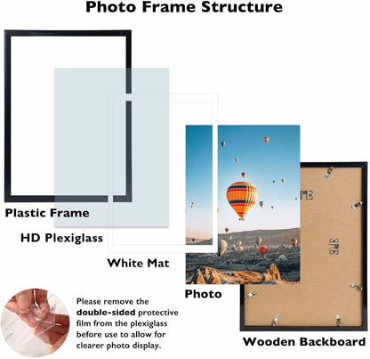 12x16 Black Picture Frame by [Brand Name] - Perfect for 30x40cm Diamond Paintings & Photos