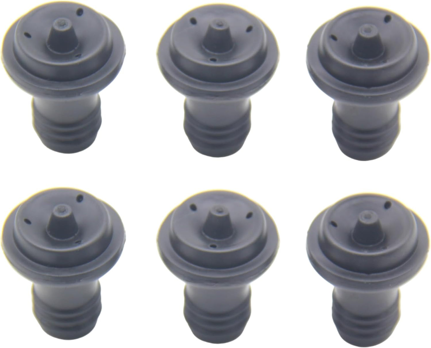 Wine Saver Vacuum Stoppers Pack of 6 Rubber Wine Stoppers, for Wine Saver Vacuum Pump Preserver, Bottle Rubber Corks to Preserve Wine Flavor Best Wine Air Vacuum Stoppers To Keep Wine Fresh