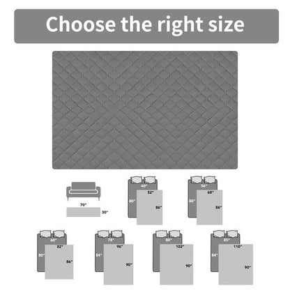 Easy-Going 100% Waterproof Dog Bed Cover Reversible Leak Proof Couch Cover Washable Sofa Cover Furniture Protector Blanket for Pets Kids Children Dog Cat (68x86 Inch, Gray/Light Gray)