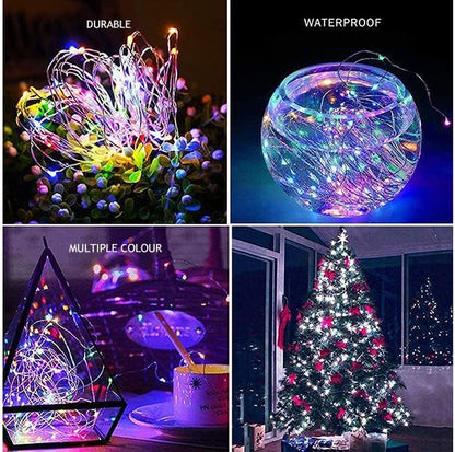 Skiennix Curtain Lights - 300 LED Twinkle String Lights for Bedroom & Wedding Decor | 9.8x9.8 Ft