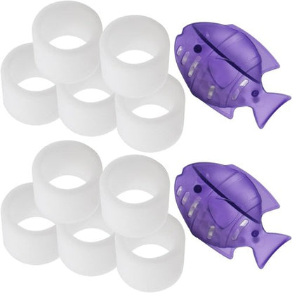 Levoit Top-Fill Humidifier Replacement Filter - 10 Filters & 2 Clean Fish for Dual150, Dual200S, Classic160, Classic300(S), LV600S, LV600HH, OasisMist450S, OasisMist600S, Superior 6000S