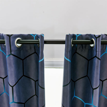 NTBED Blackout Curtains for Kids' Bedrooms - Darkening Drapes with Grommets, 42" x 63", Blue