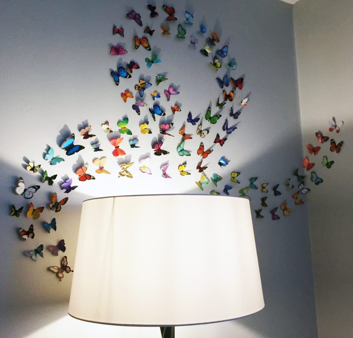 Skiennix 80 PCS Butterfly Wall Decals - 3D Home Decor Stickers for Stunning Room Transformation