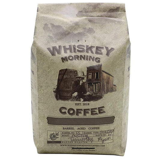 Whiskey Morning Coffee: Fire Roasted, Whiskey Infused, Small Batch Coffee (Whole Bean)