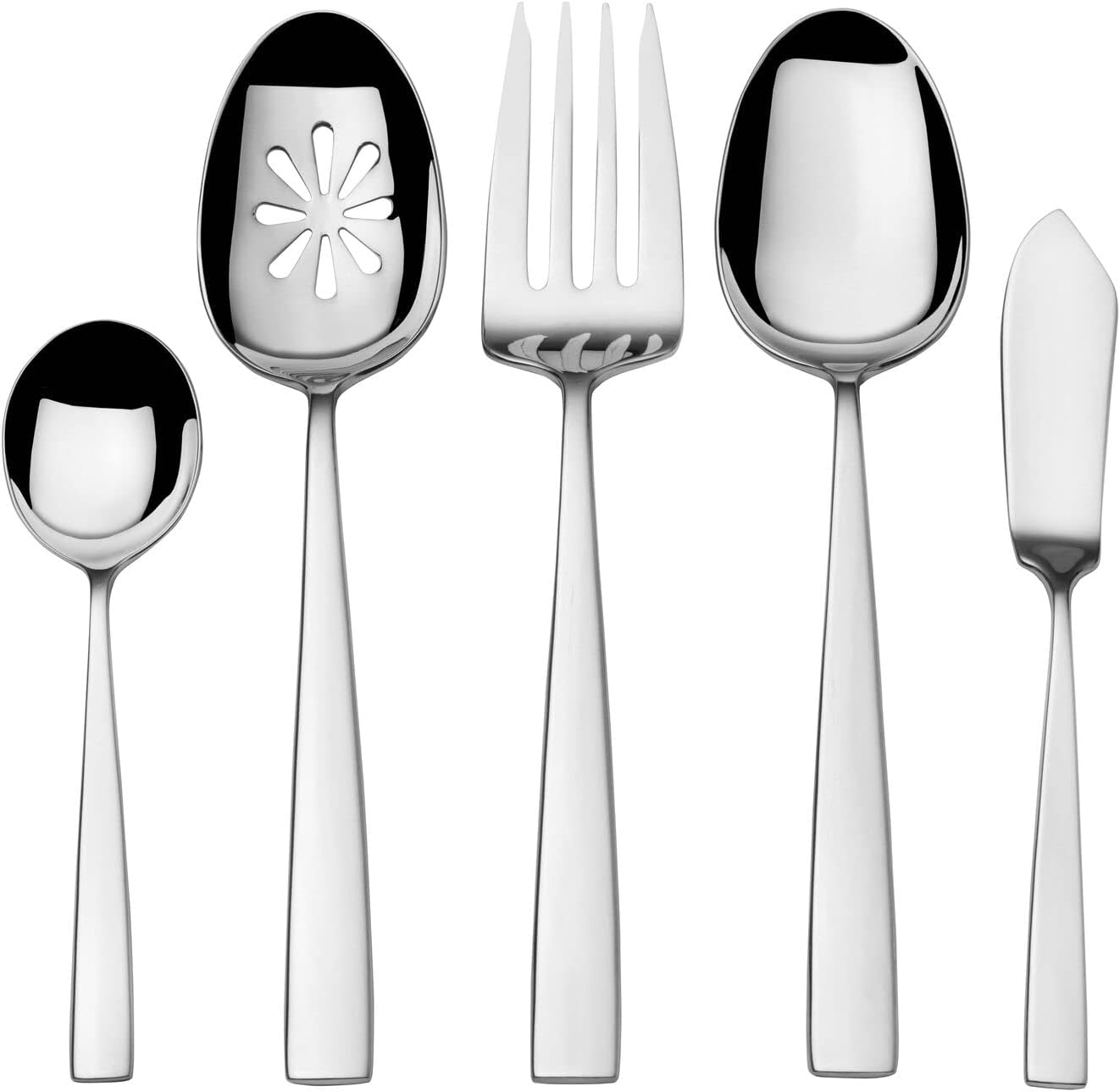Mikasa Everett 101-Piece Flatware Set - Durable 18/10 Stainless Steel Cutlery for 12 | Sleek Design