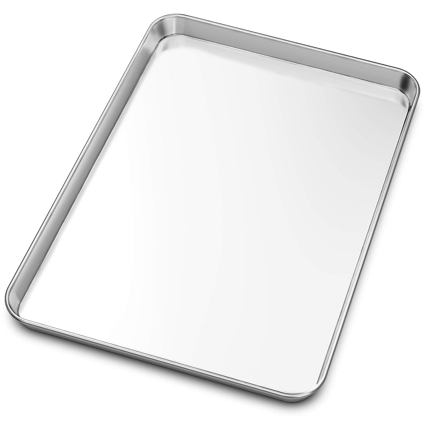 Baking Sheet, Yododo Stainless Steel Baking Pans Tray Cookie Sheet Toaster Oven Tray Pan Cookie Pan, Non Toxic & Healthy, Superior Mirror Finish & Rust Free, Easy Clean & Dishwasher Safe - 19.6 inch