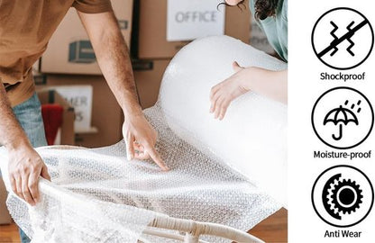 Bubble Wrap - 2 Pack 12 Inch x 72 Ft Air Cushioning Wrap Rolls for Protection & Moving Supplies