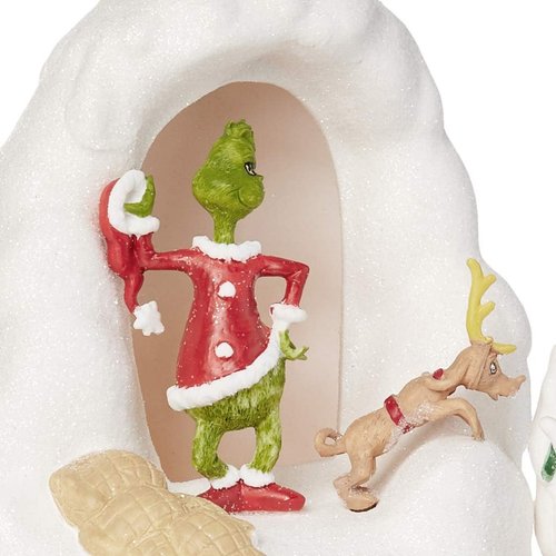 Department 56 Grinch Village Mount Crumpit Lit Building - Hand-Painted Christmas Decor | 9.65 Inch, Multicolor