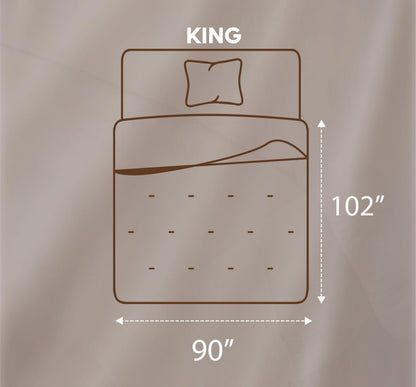 Utopia Bedding Comforters King Size, All Season Duvet Insert, Down Alternative King Comforter with Corner Tabs, Machine Washable Bed Comforter 90 x 102 Inches (White)
