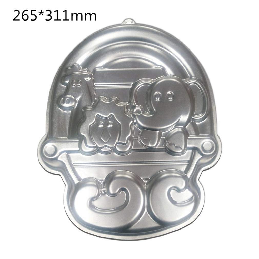 3D Animal Baking Pan Aluminum Cake Mold DIY Birthday Cake Mould Kitchen Supplies