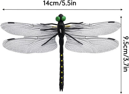 Skiennix 10pcs Artificial Dragonfly Clips - Realistic Bug Repellent Hat Accessories for Garden Decor