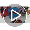 Blue Velvet Christmas Bows for Tree & Decorations - 24 pcs, 3.5x3.5 inch, Holiday Ornaments with Twist Ties - Blue