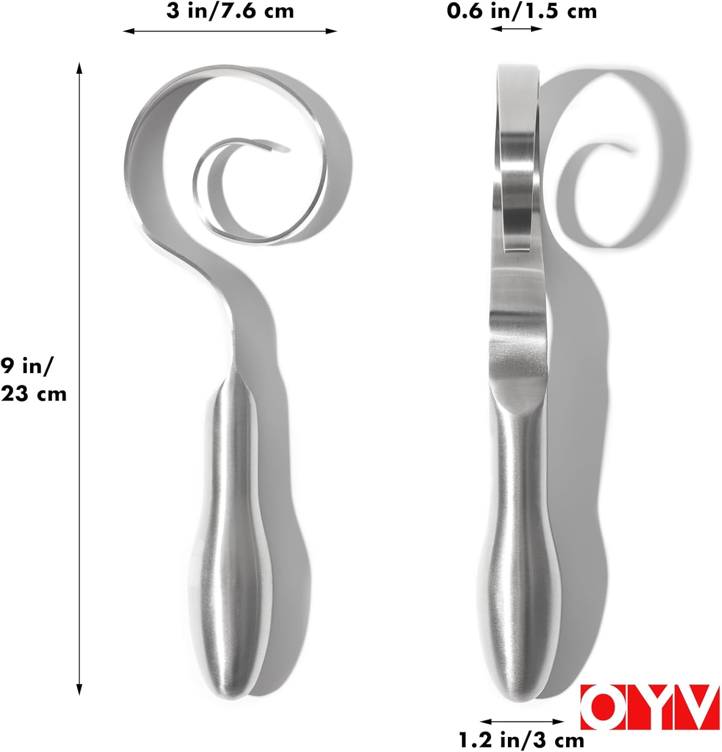 OYV Dough Whisk - 18/10 Stainless Steel Danish Whisk for Sourdough, Cookies & Pastry - 9" Dishwasher Safe